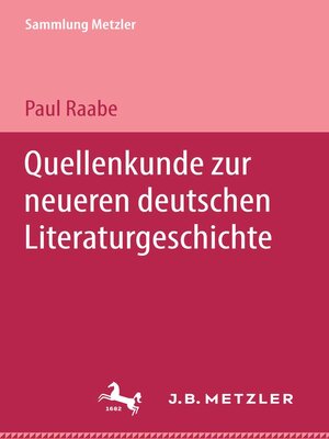 cover image of Quellenkunde zur neueren deutschen Literaturgeschichte